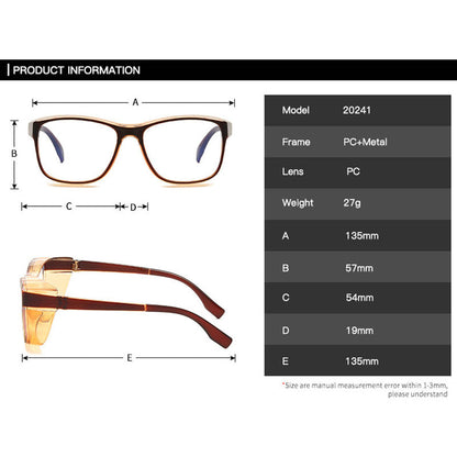 Clear Vision Protective Eyewear | Windproof Blue Light Blocking Glasses