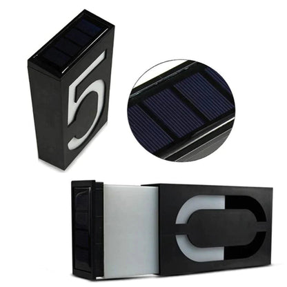 Befez Solar Powered House Number Sign