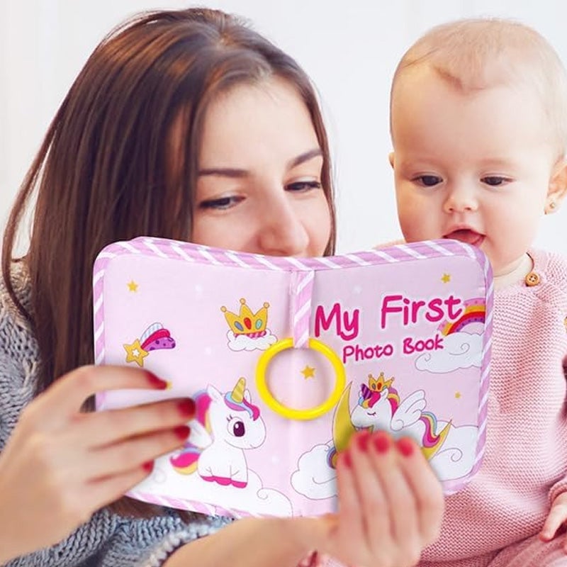 Baby's First Photo Album with Shatterproof Mirror