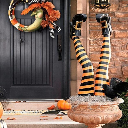 Spooky Witch Yard Stake Set, 2 Pack Halloween Decor - Befez