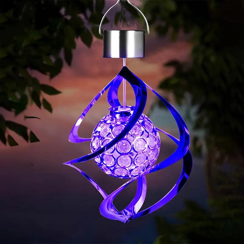 Outdoor Solar Powered Color Changing Wind Chime