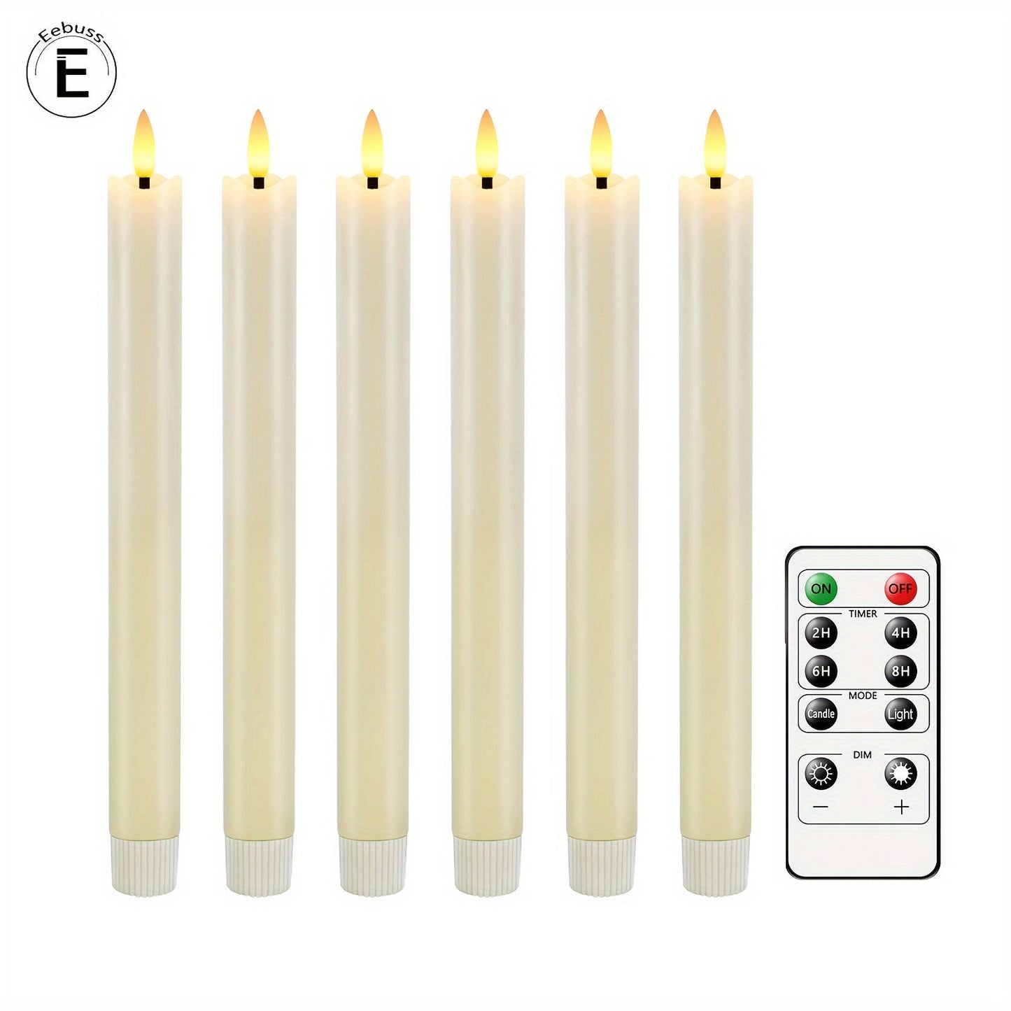Warm LED Flicker Cone Candles