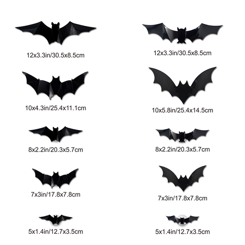Spooky 3D Bat LED Wall Decoration