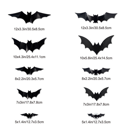 Spooky 3D Bat LED Wall Decoration