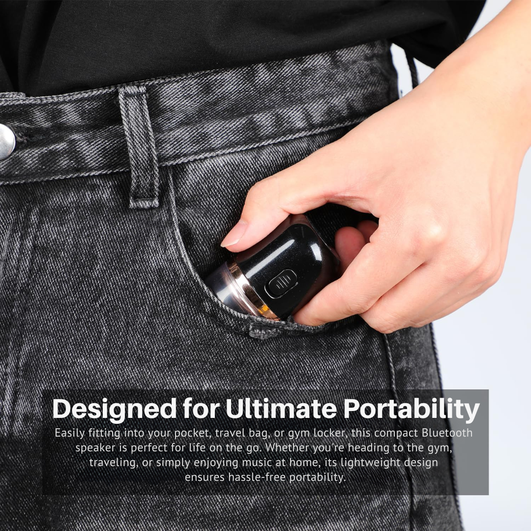 Compact Waterproof Electric Razor for Men
