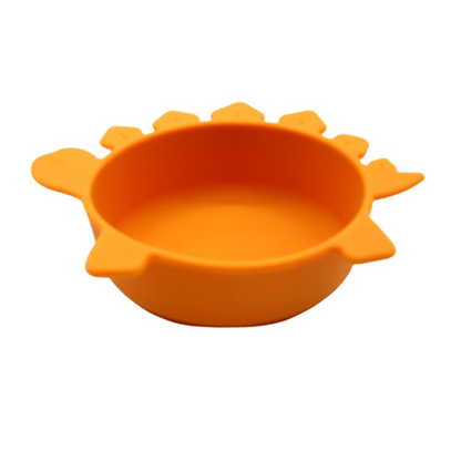 Soft Silicone Baby Bowl - Fun Dinosaur Grip Bowl