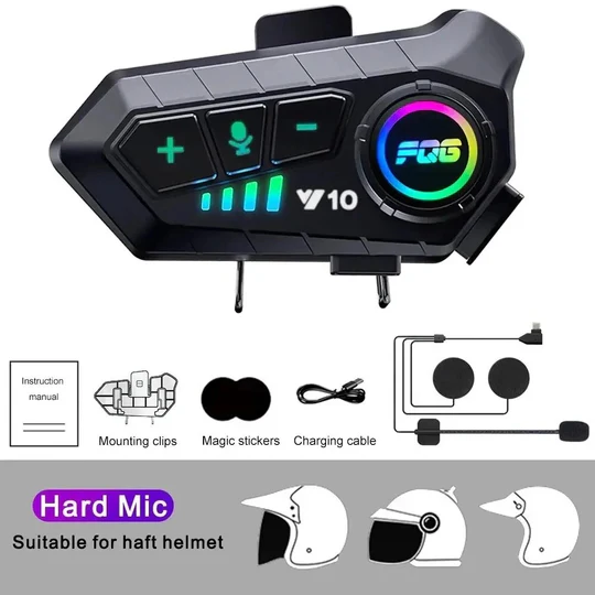 Wireless Bluetooth Helmet Intercom System