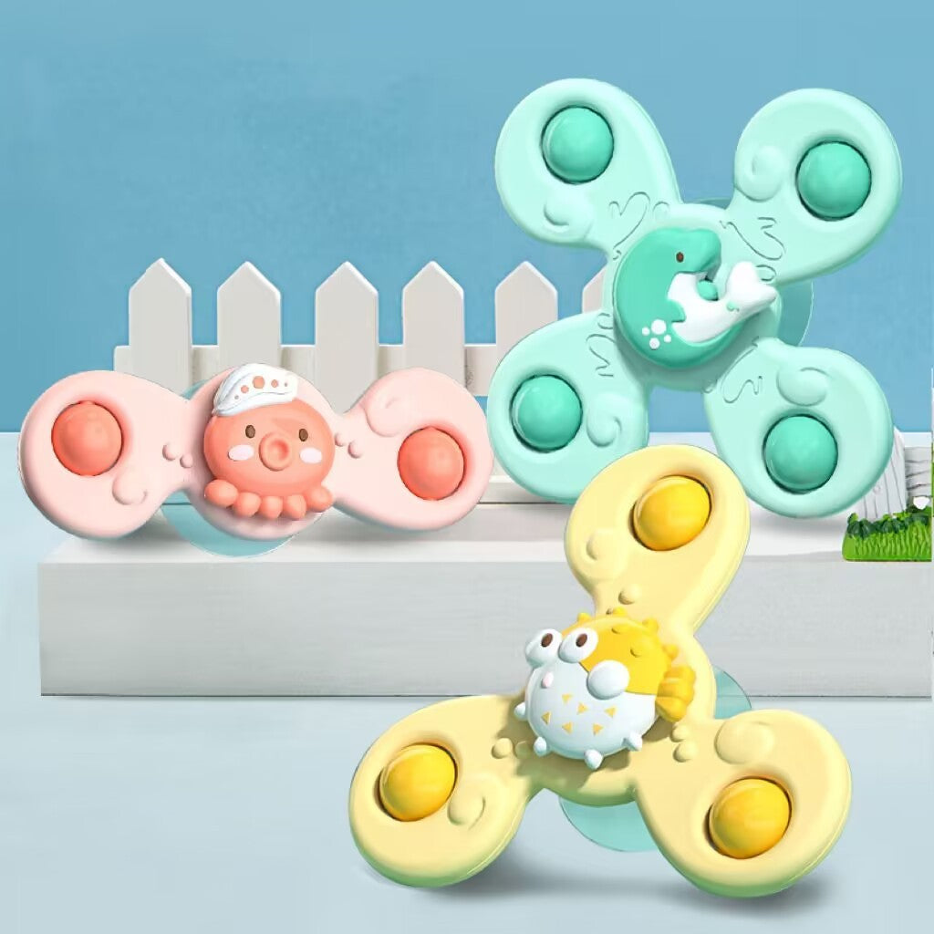 Colorful Kids Suction Spin Toy