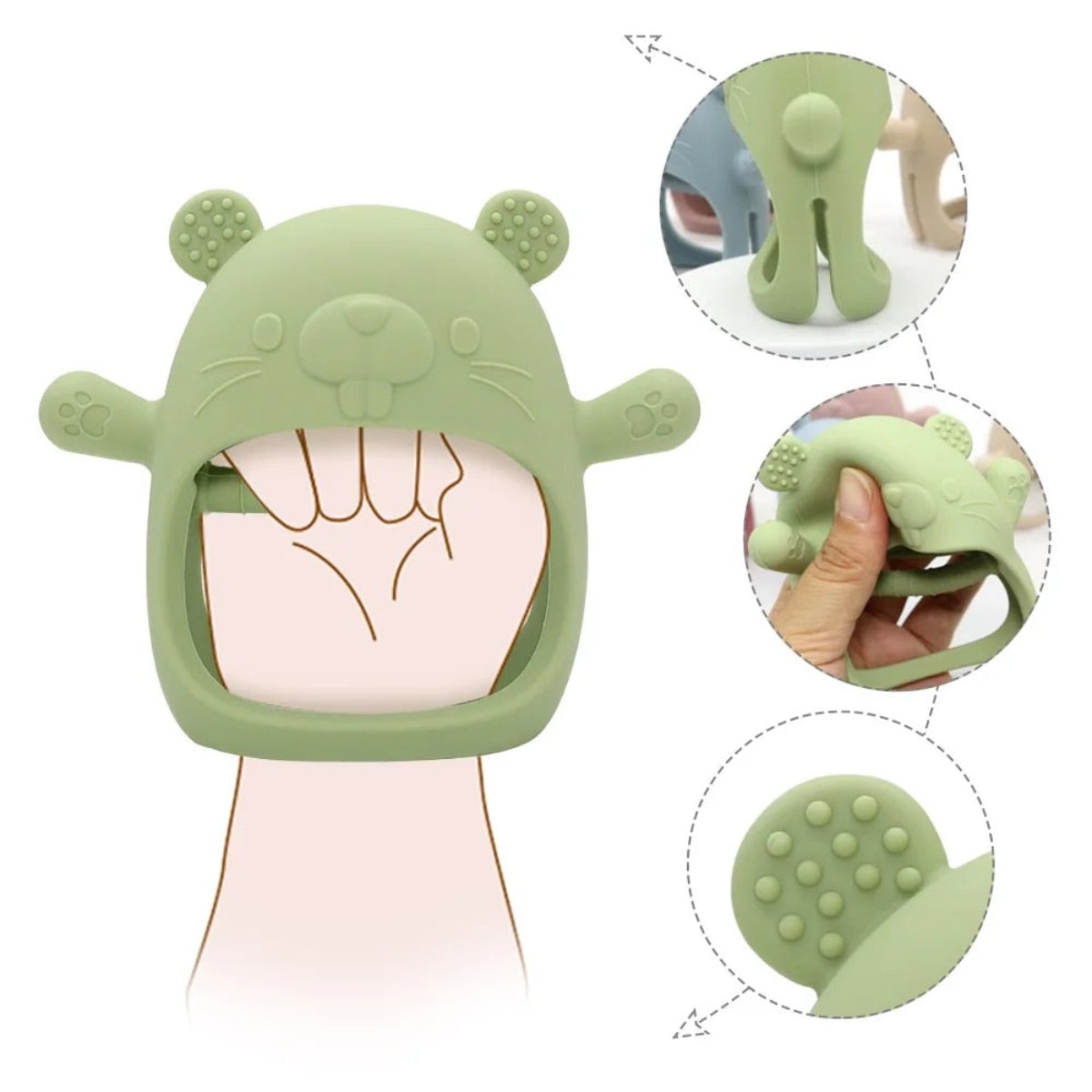 Befez | Baby Teething Mitts | Gentle Silicone Chew Toy