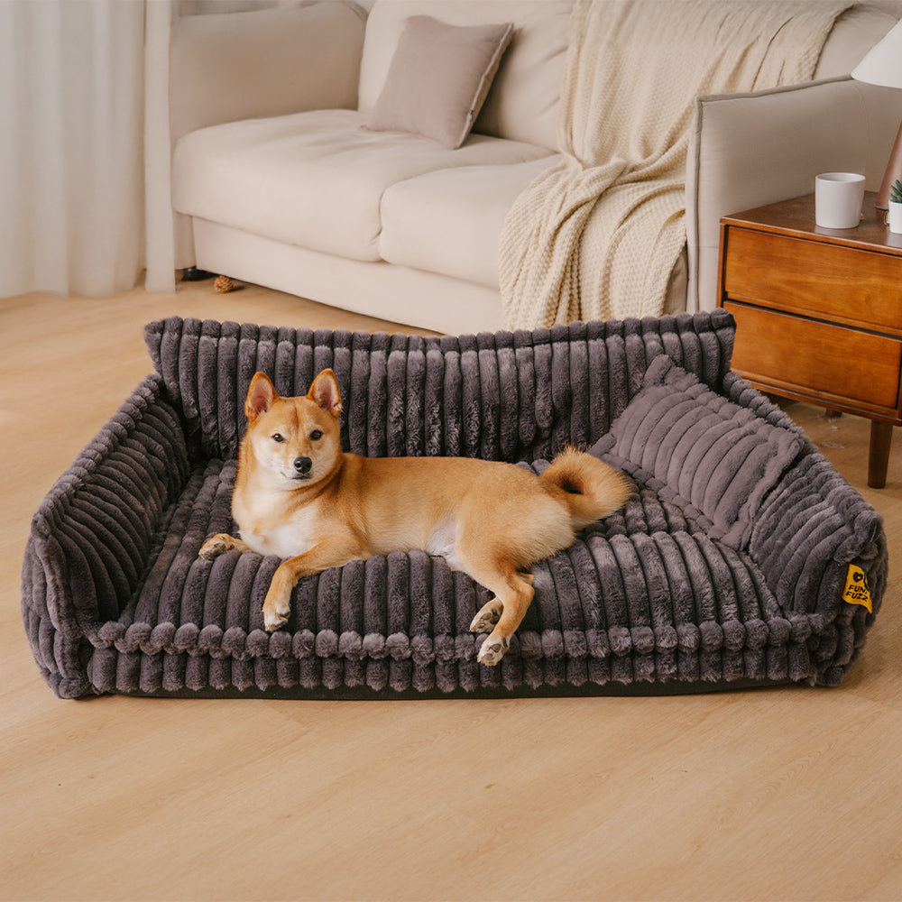 Cozy Pet Bed - Plush Washable Dog Sofa