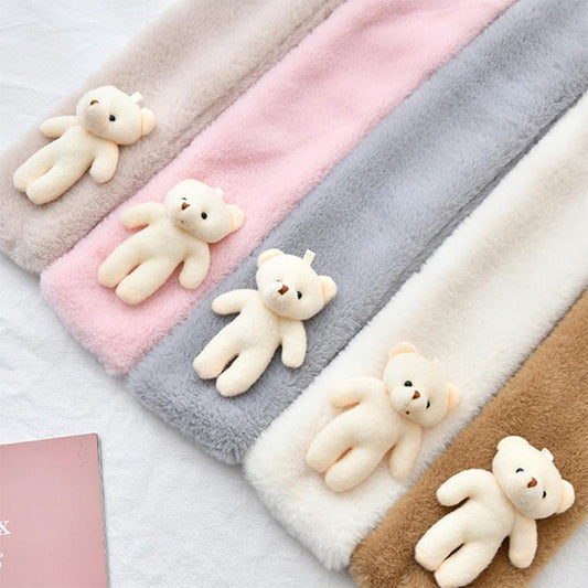 Soft Teddy Bear Fleece Scarf for Kids and Adults - Befez