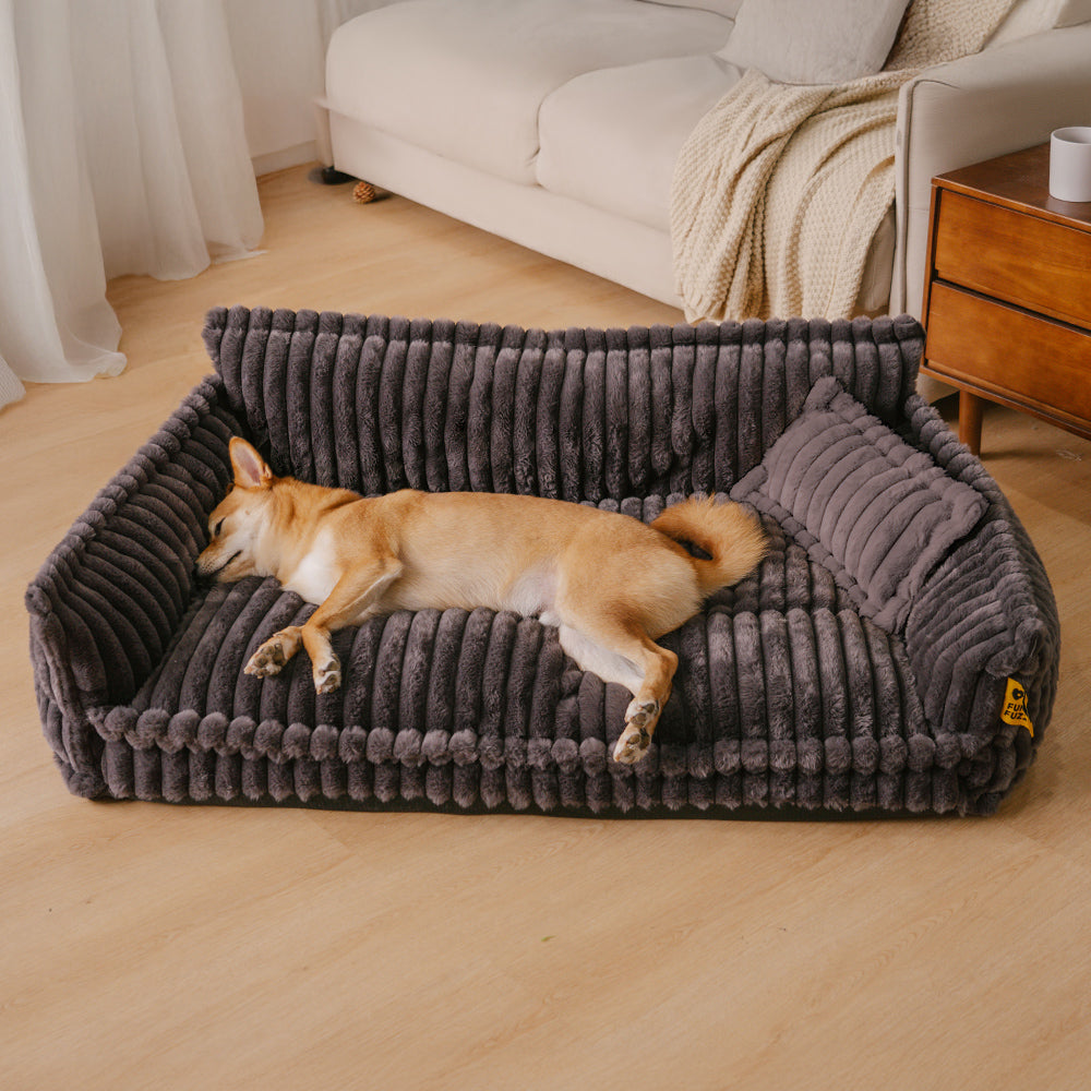Cozy Pet Bed - Plush Washable Dog Sofa