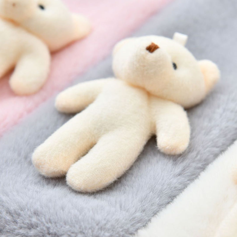 Soft Teddy Bear Fleece Scarf for Kids and Adults