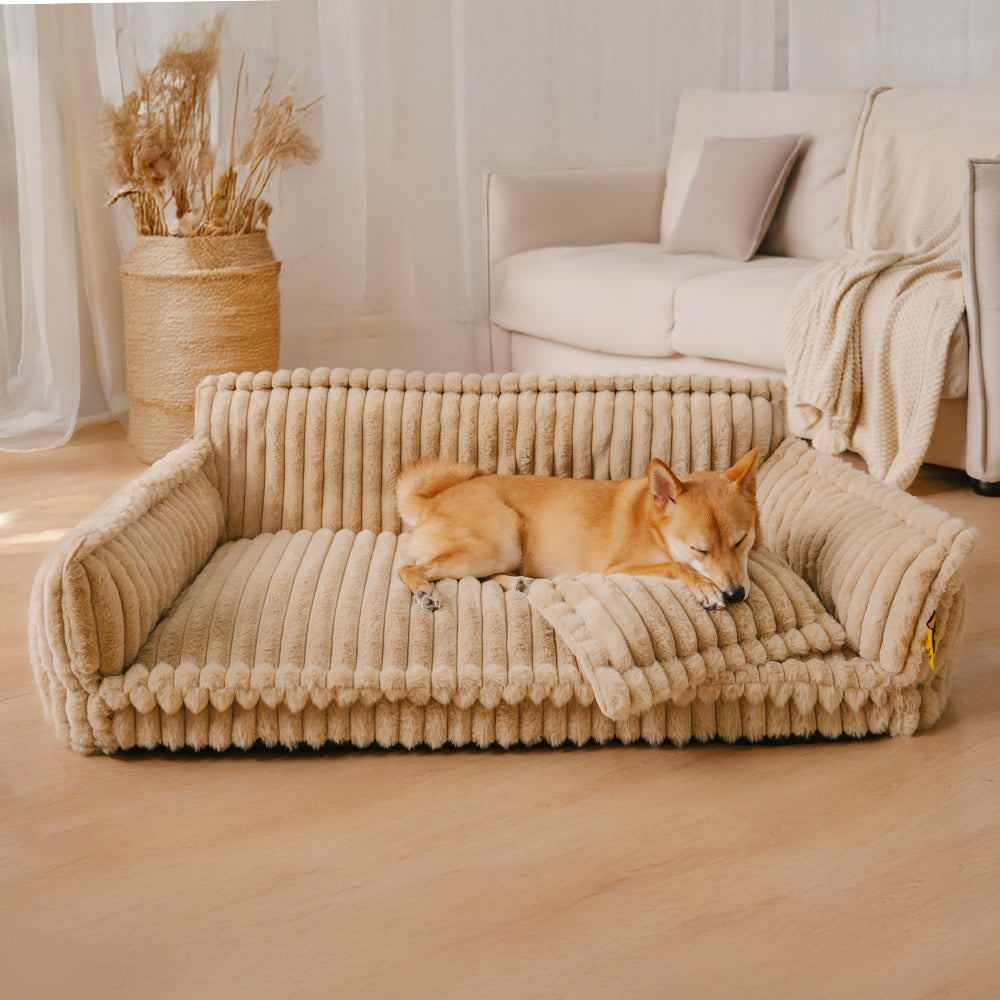Cozy Pet Bed - Plush Washable Dog Sofa