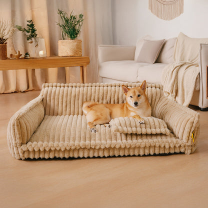 Cozy Pet Bed - Plush Washable Dog Sofa