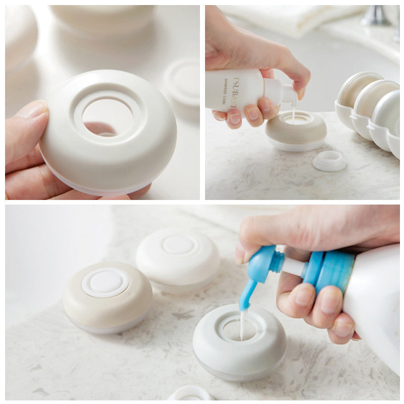 Refillable Travel Toiletry Bottles Set (4 Pack)