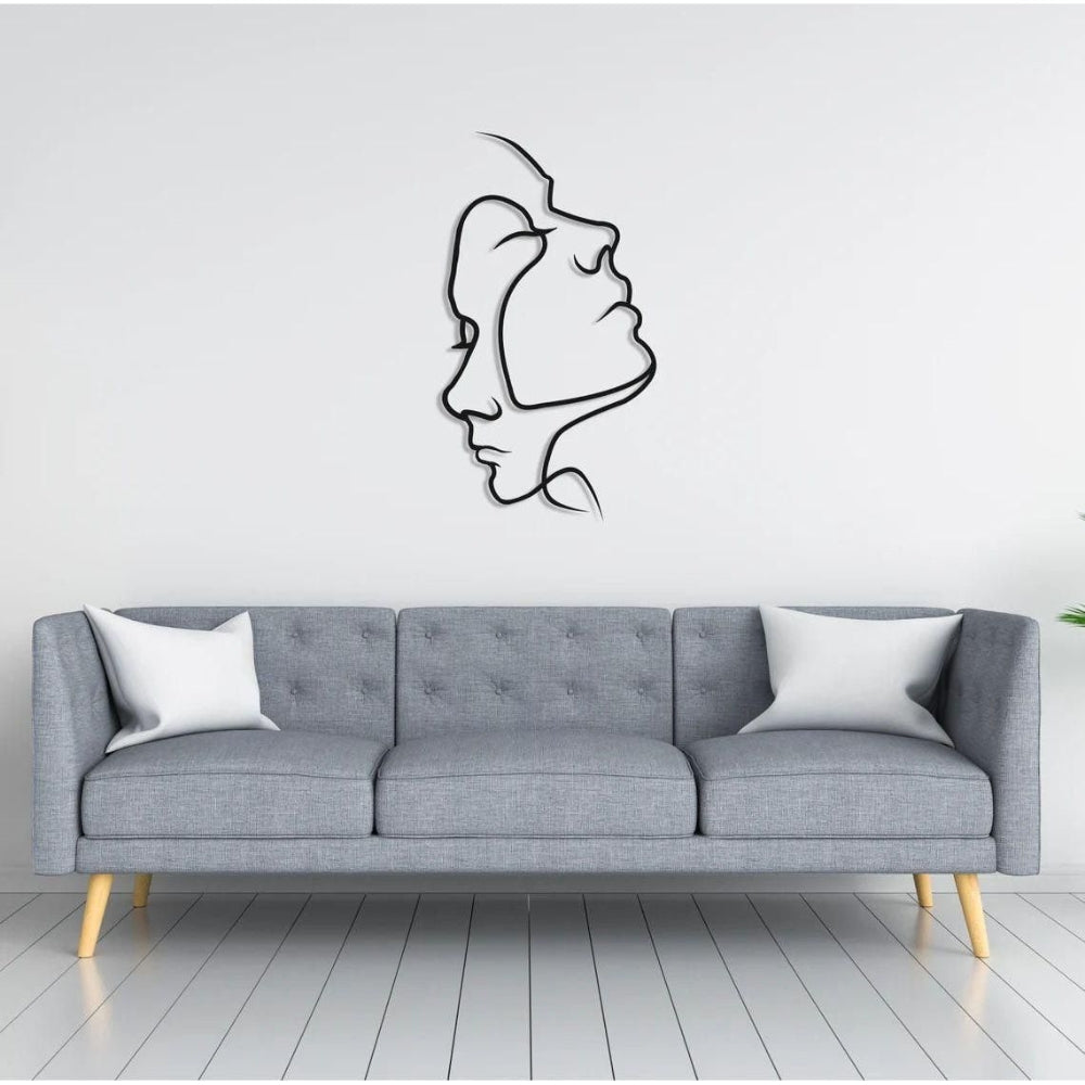 Simple Heart Wall Art with Abstract Design