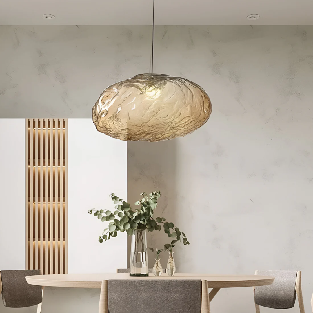 White Fluffy Hanging Cloud Lamp