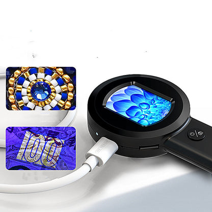 Compact 2x Digital Handheld Magnifier with Clear Screen