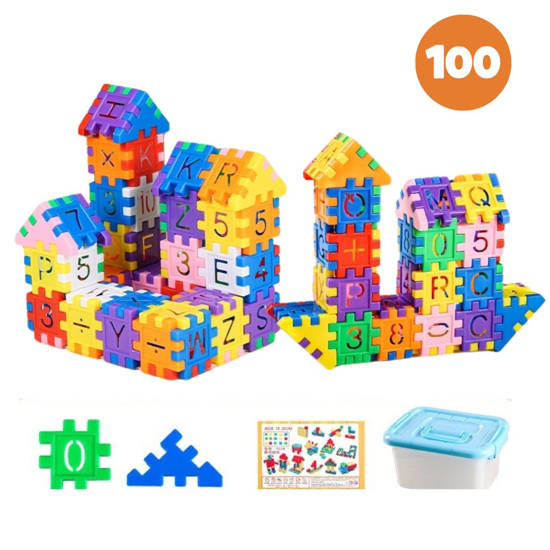 Educational Wooden Math Building Blocks - Befez