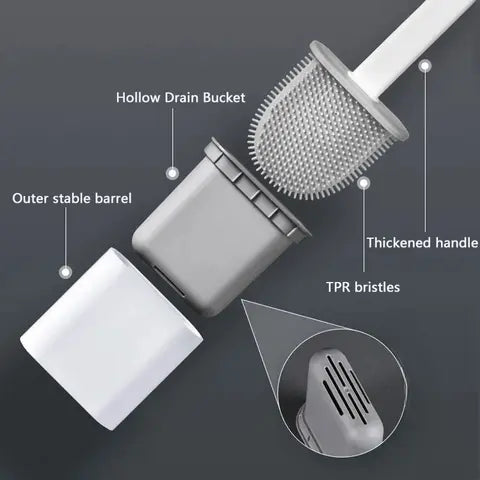 Befez | Gentle Silicone Toilet Brush – Scratch Free Deep Clean