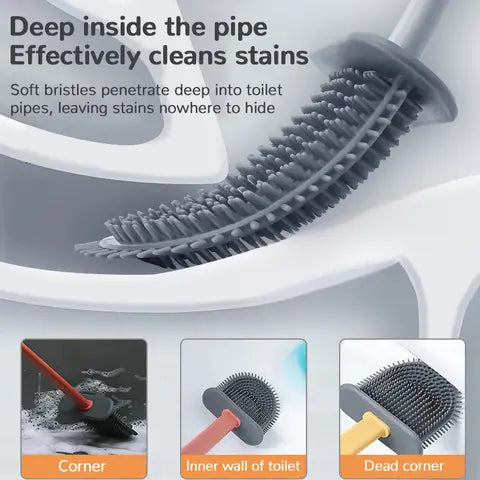 Befez | Gentle Silicone Toilet Brush – Scratch Free Deep Clean