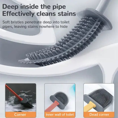 Befez | Gentle Silicone Toilet Brush – Scratch Free Deep Clean