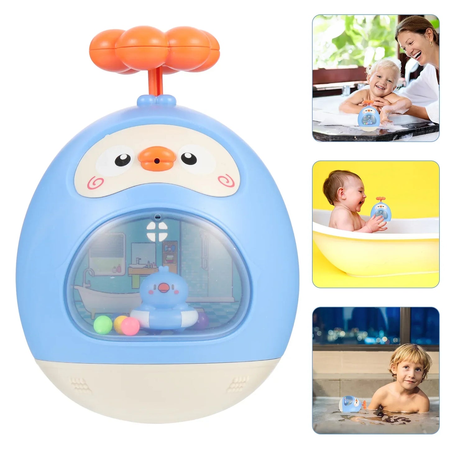 Colorful Bathtub Playset – Fun Rubber Duck Bath Toy