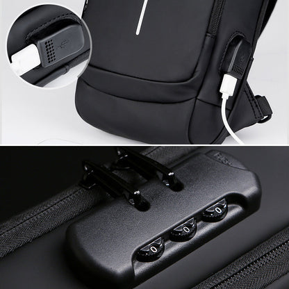 Secure USB Charge Crossbody Athletic Backpack Bag