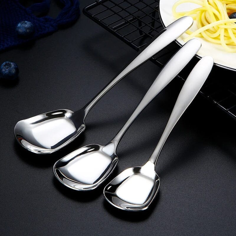 Durable Stainless Steel Square Spoon