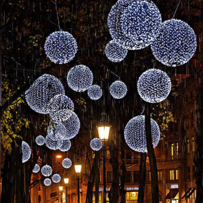 Colorful Outdoor Solar Hanging Globe Lantern Light