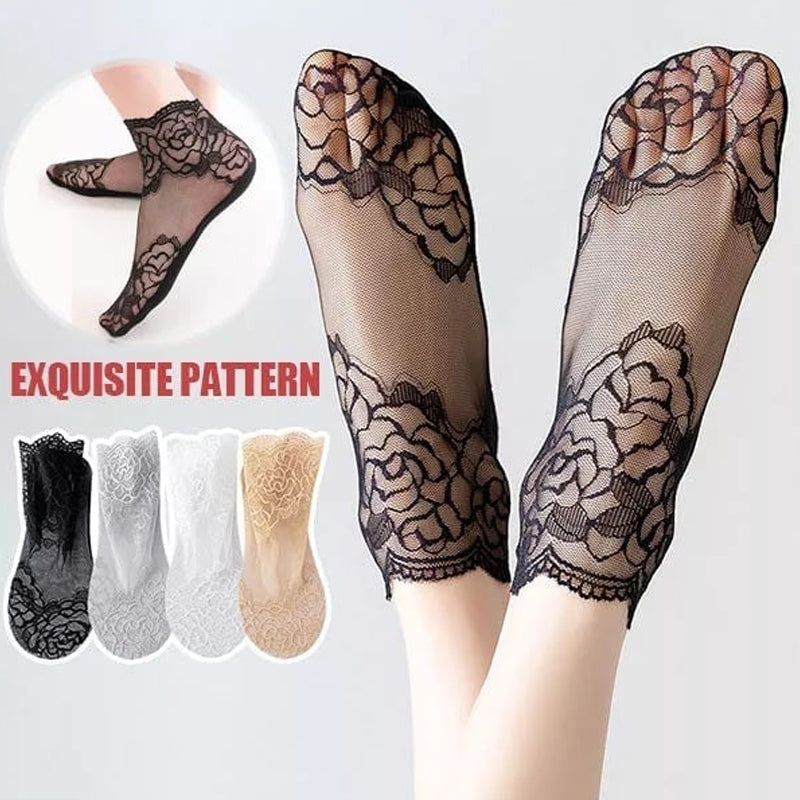 Befez | Women's Elegant Lace Ankle Socks