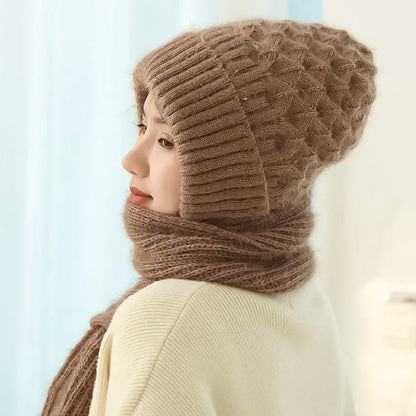 Warm Windproof Hearing Protection Hat Set