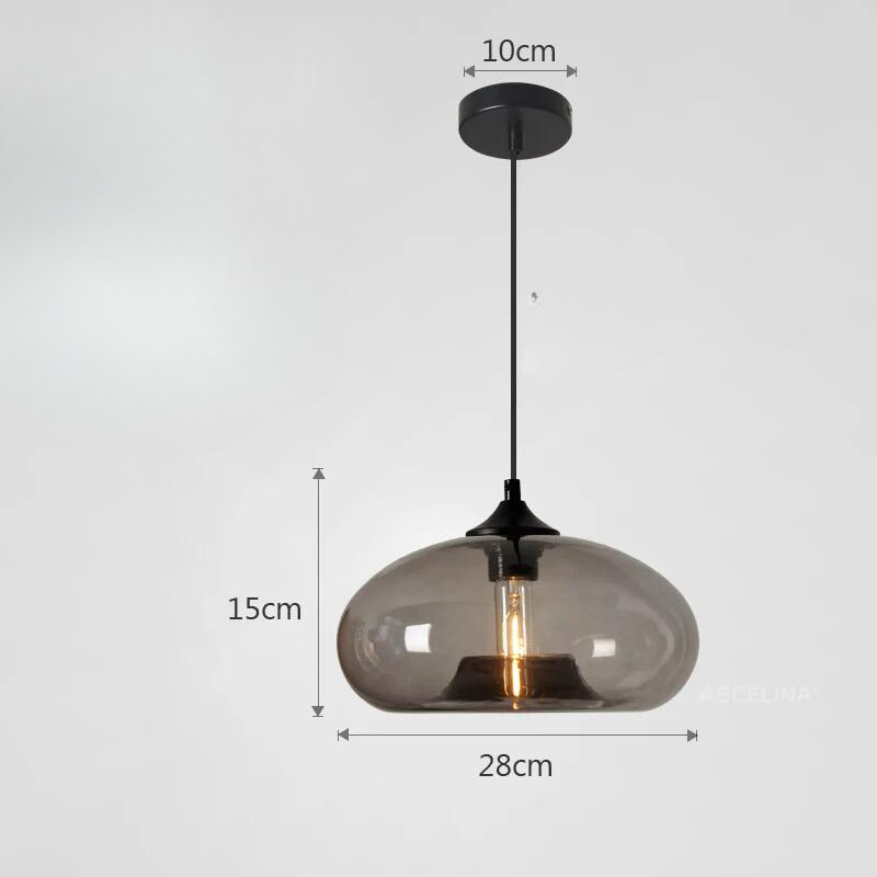 Retro Glass Hanging Lamp Pendant Light - Befez