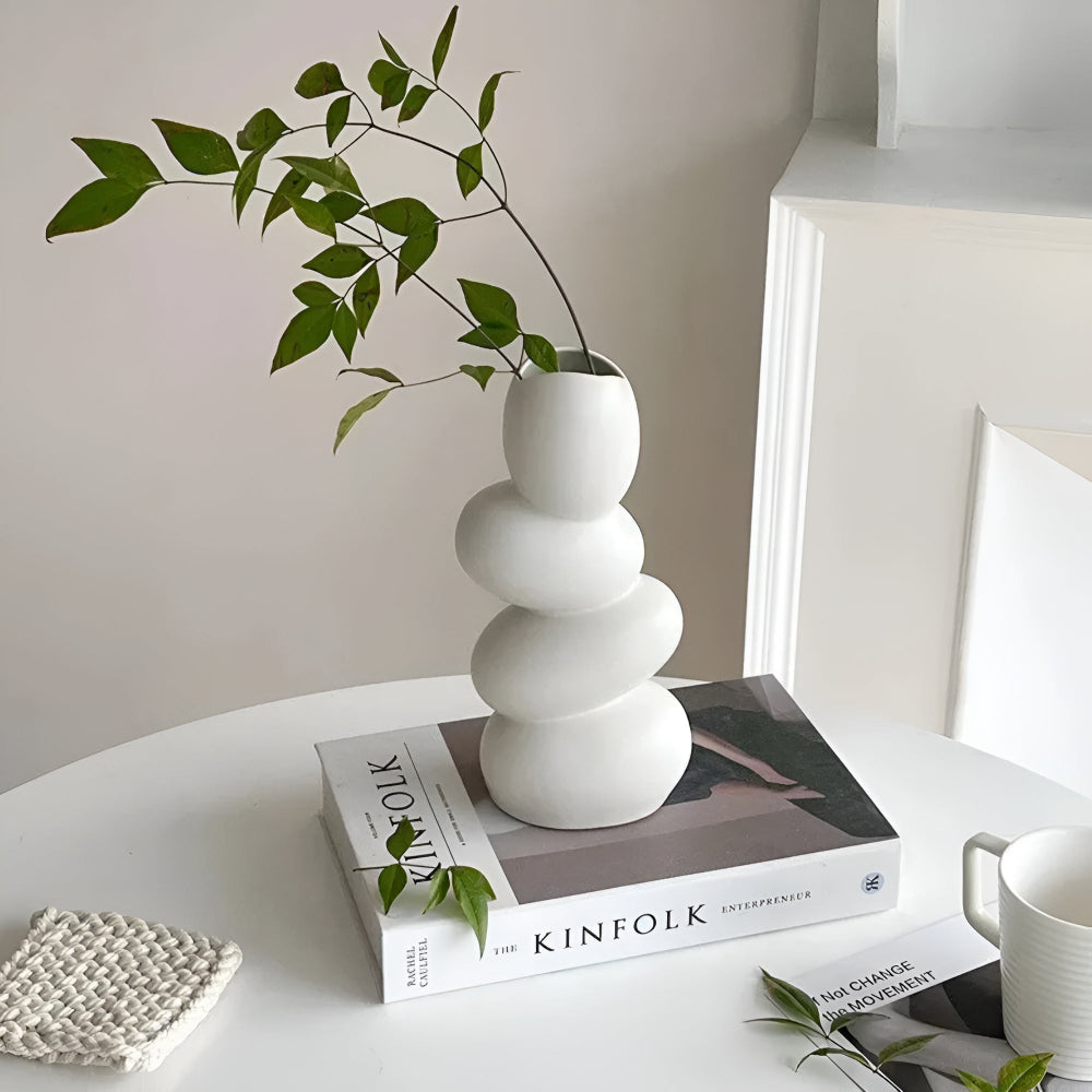 Big Oval Glass Table Decor Centerpiece