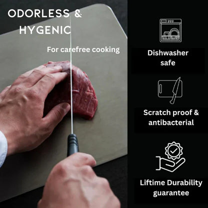 Sanitary Stainless Steel Cutting Board for Clean Kitchen