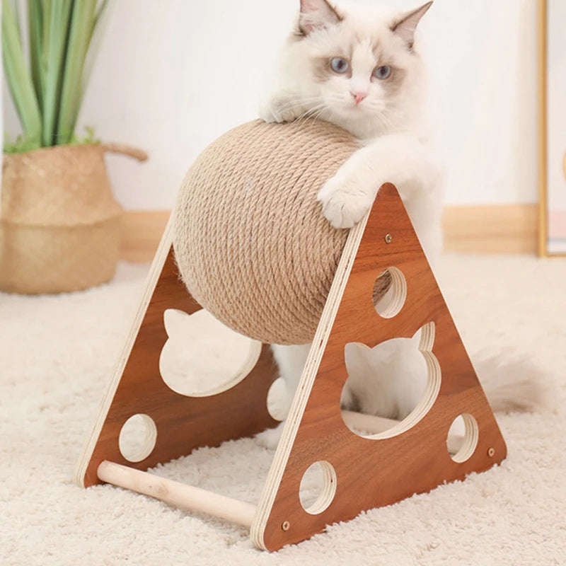Natural Fiber Cat Scratcher Ball Toy - Befez