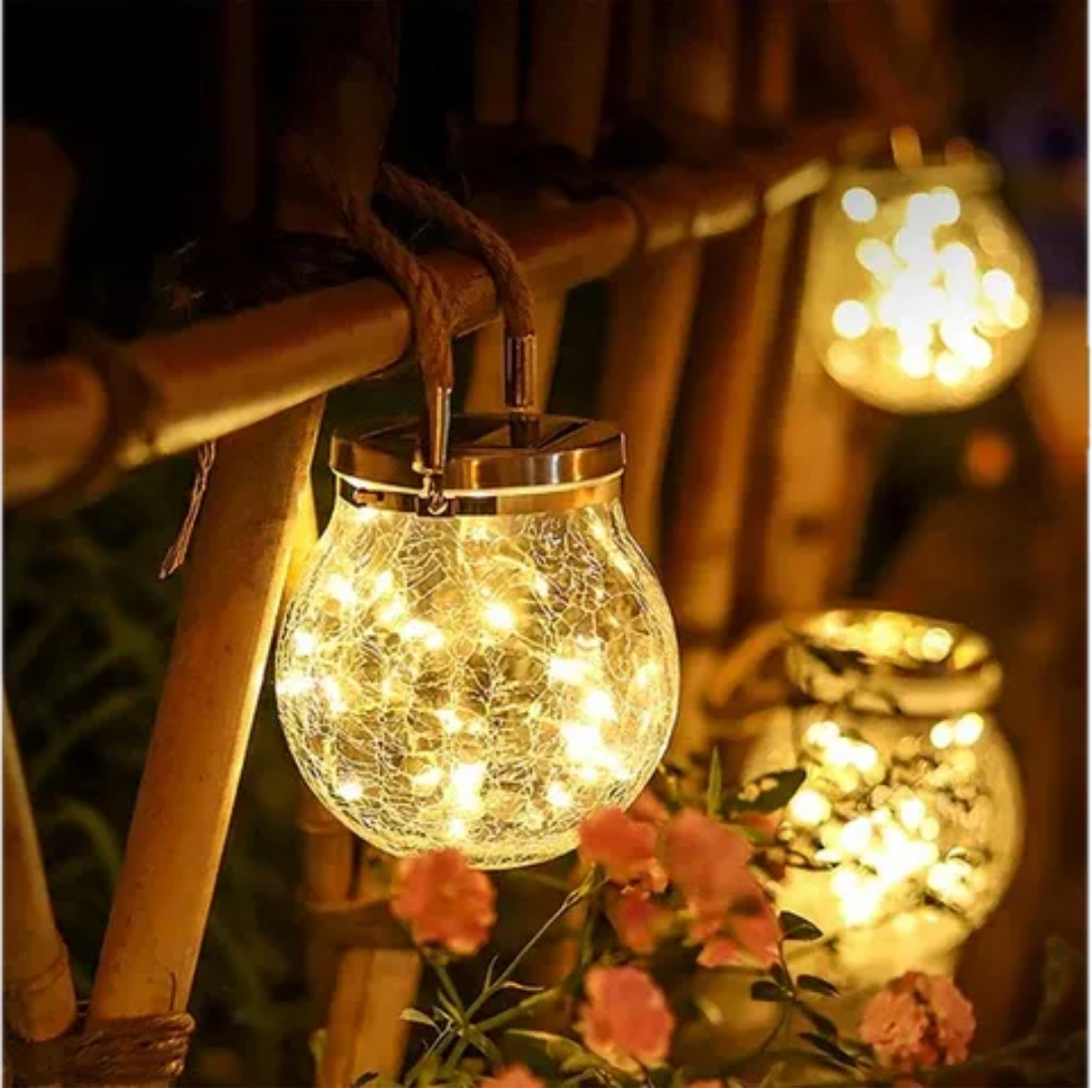 Shattered Effect Outdoor Solar Lamp