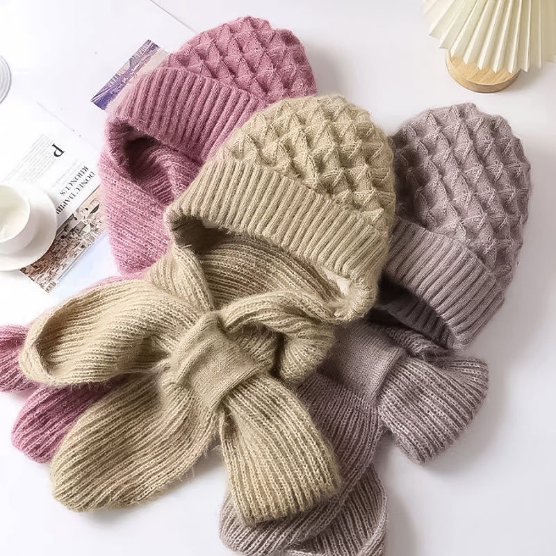 Warm Windproof Hearing Protection Hat Set