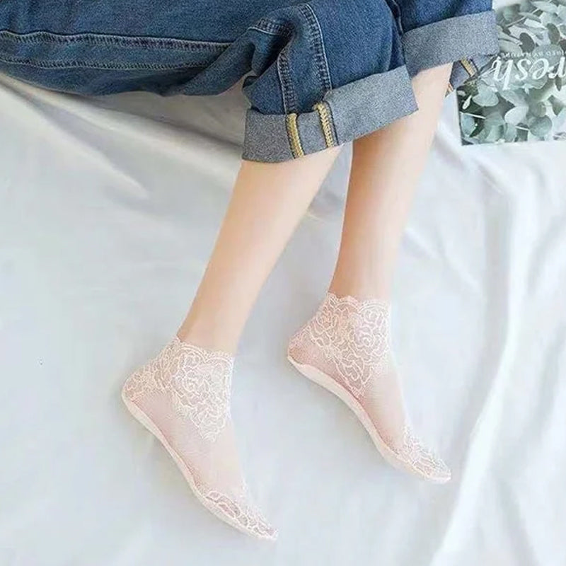 Befez | Women's Elegant Lace Ankle Socks