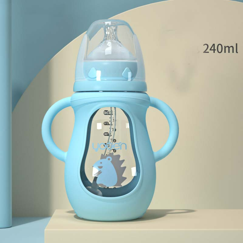 Befez | Baby Training Bottle with Handles - Soft Silicone Teat & Fun Designs