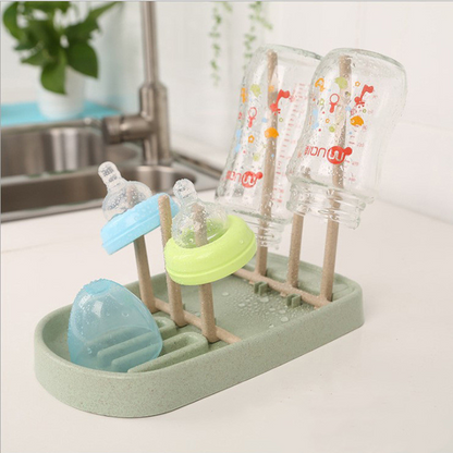 Baby Bottle Drying Rack with Holder