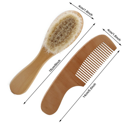 Gentle Baby Hair Brush and Comb Set - Befez