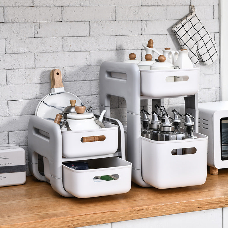 Space-Saving Stackable Home Storage Shelf