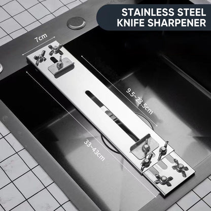 Compact Water Stone Sharpening Kit with Fixed Stand