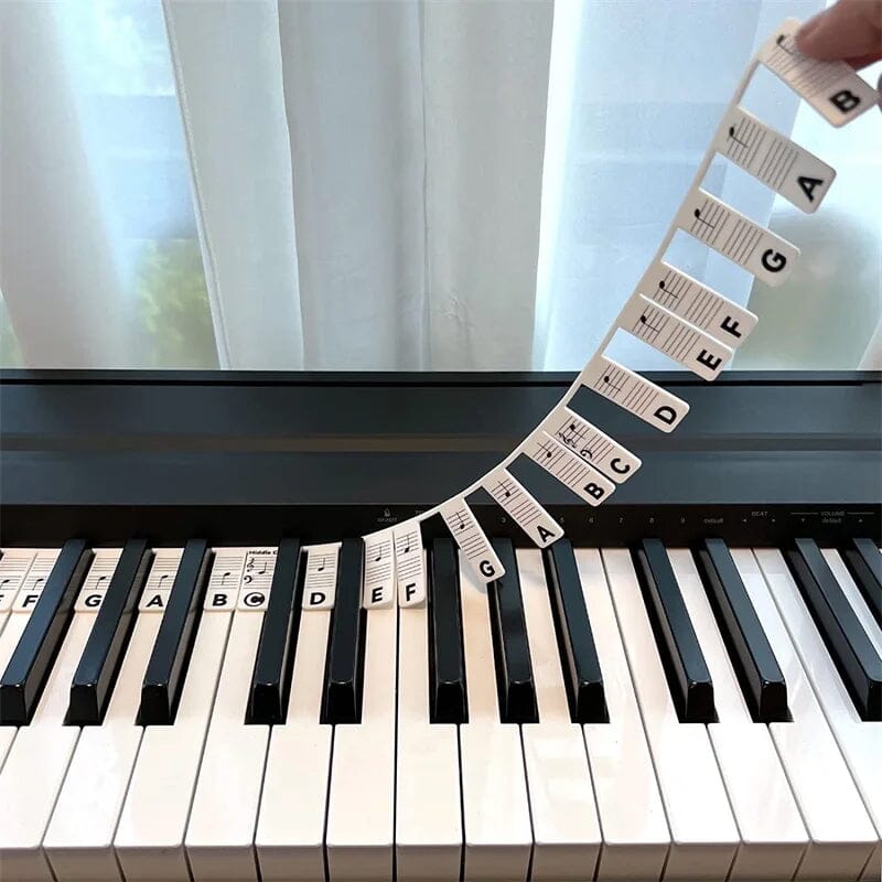Reusable Piano Key Sticker Labels - Befez