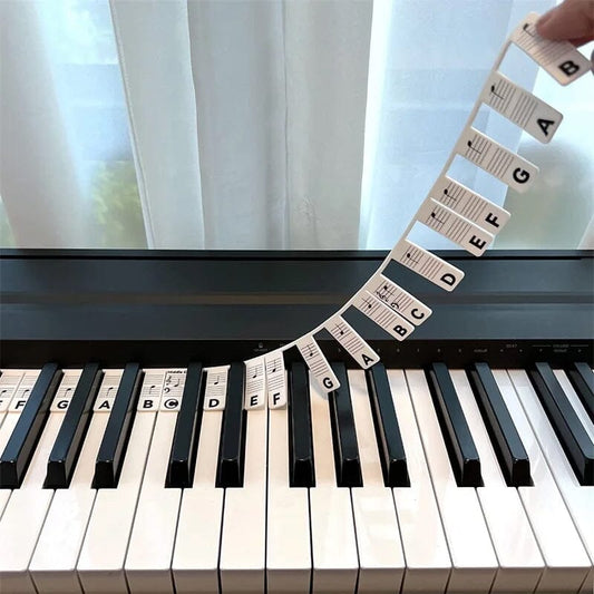 Reusable Piano Key Sticker Labels - Befez