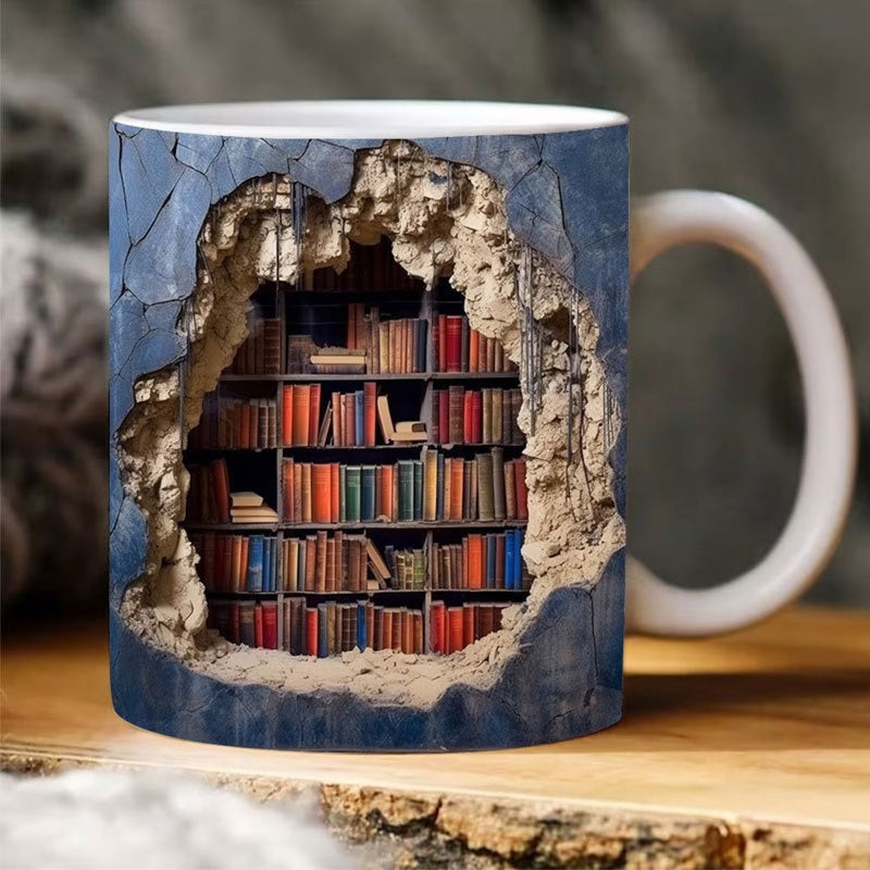 Colorful 3D Book Mug