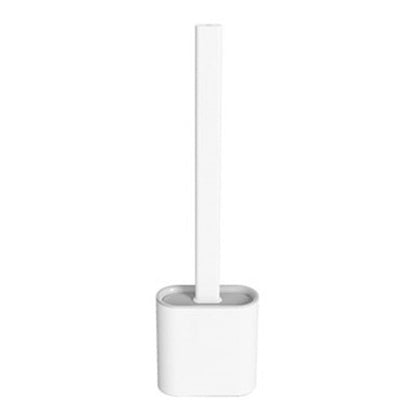 Soft Grip Toilet Brush and Holder Set with Long Handle