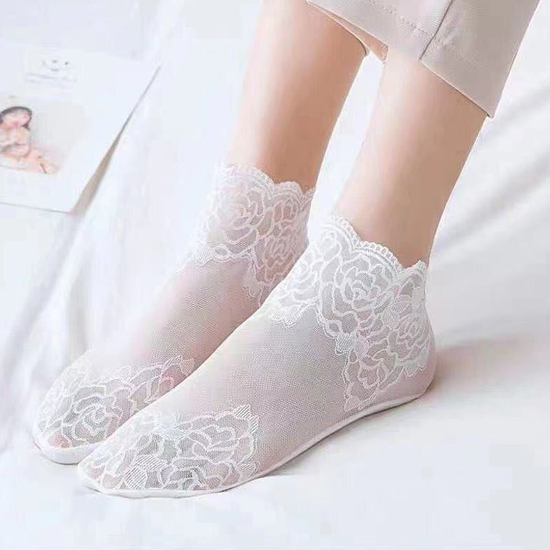 Befez | Women's Elegant Lace Ankle Socks